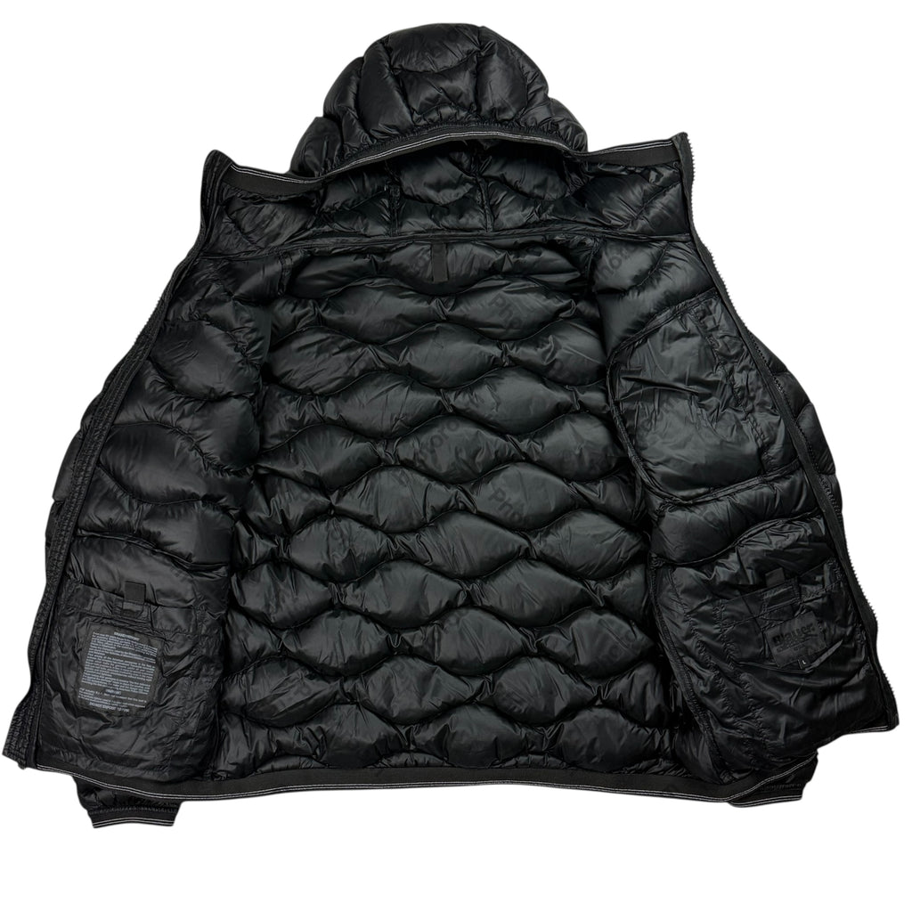 Blauer Puffer Shiny (L)