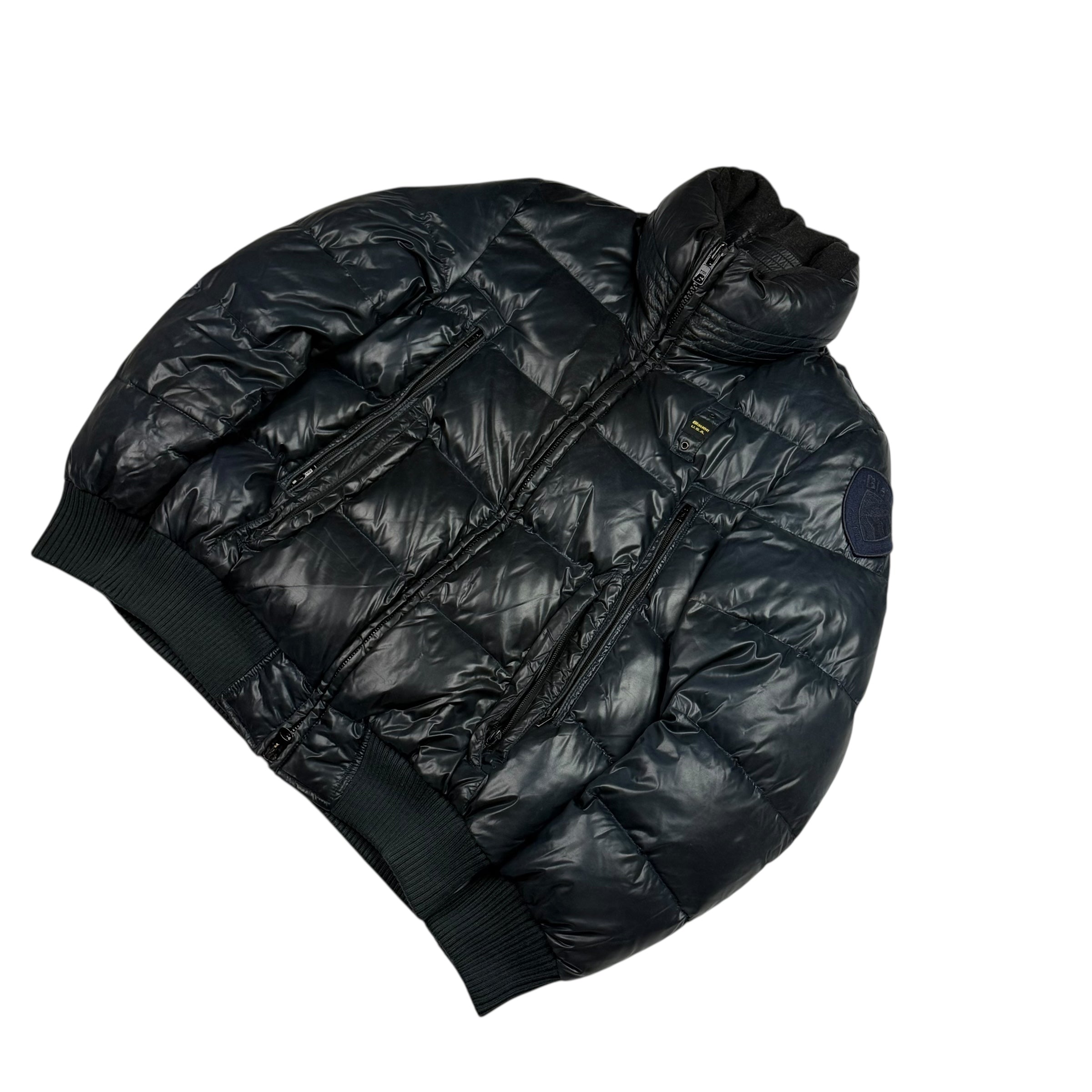 Blauer Shiny Puffer (M)