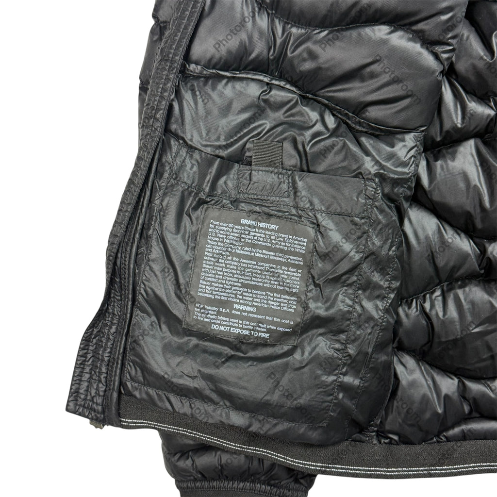 Blauer Puffer Shiny (L)