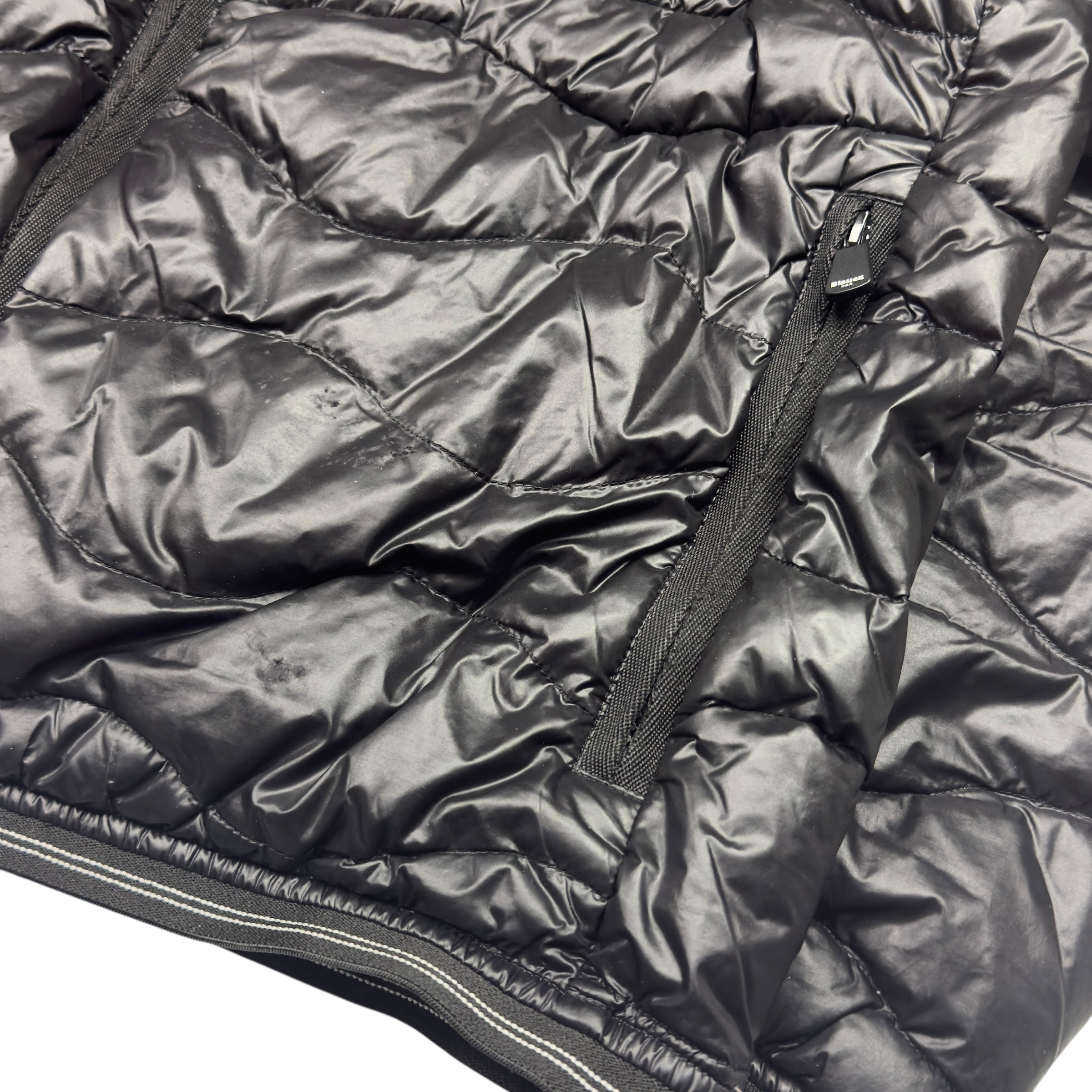 Blauer Puffer Shiny (XL)