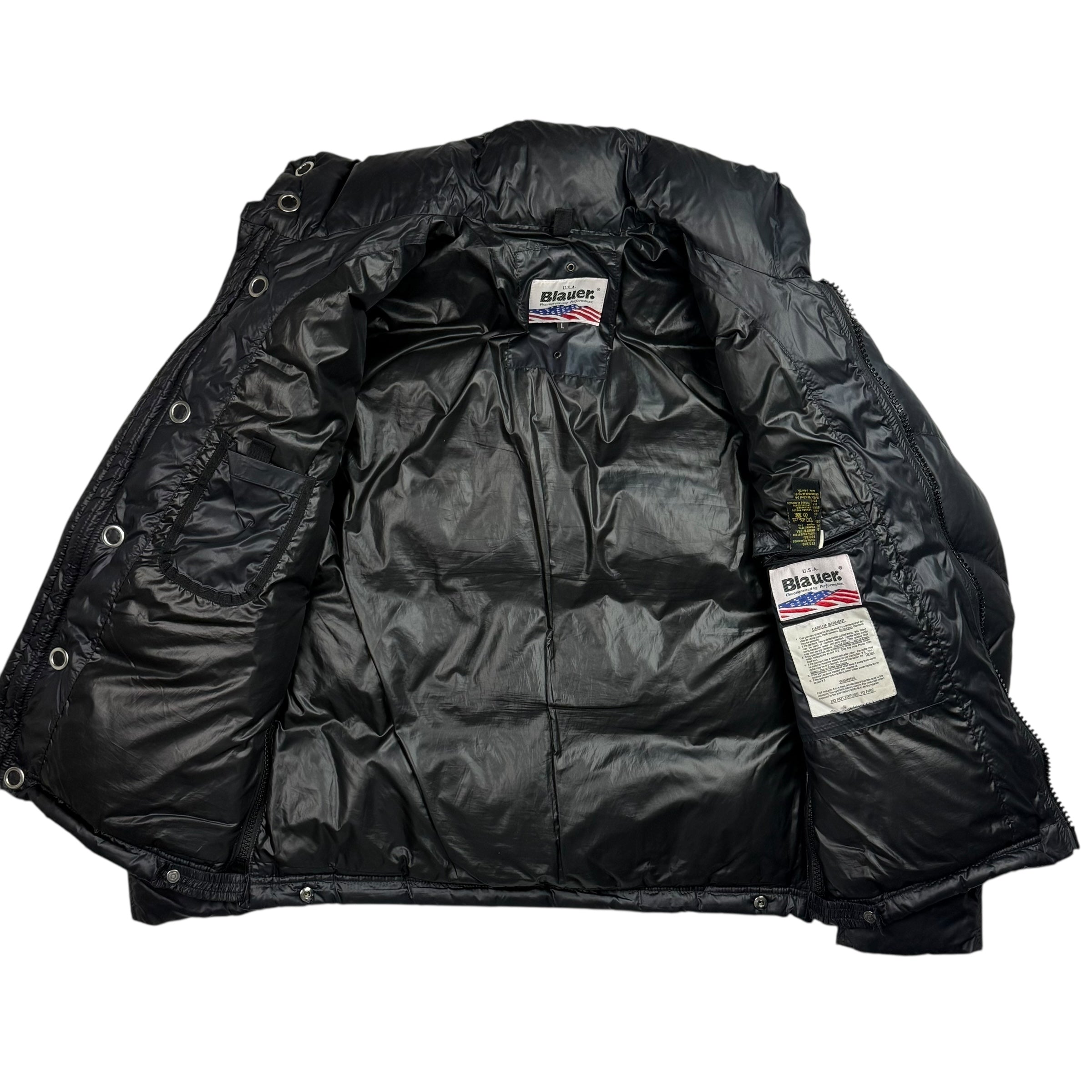 Blauer Shiny Puffer (M)