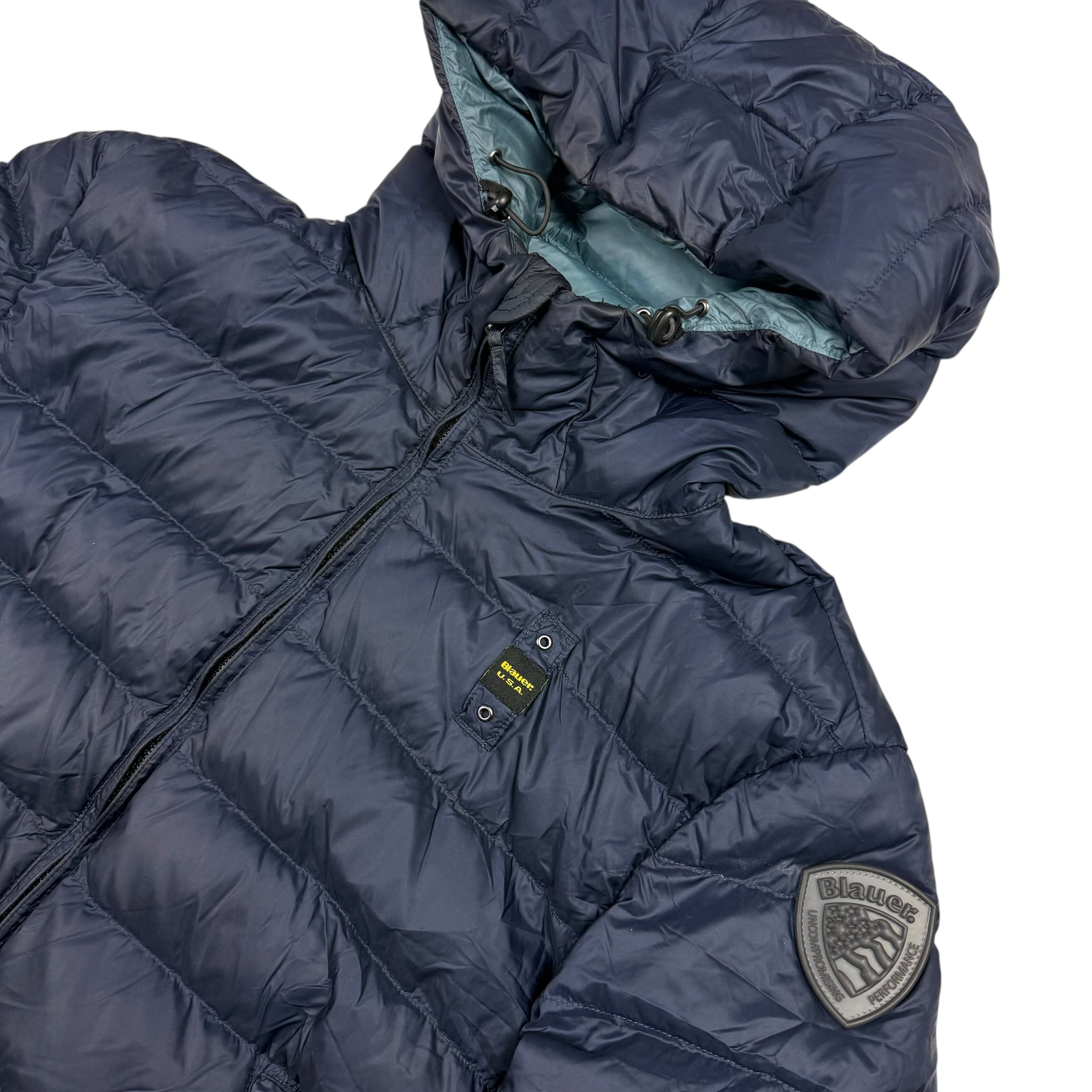 Blauer Puffer (XL)