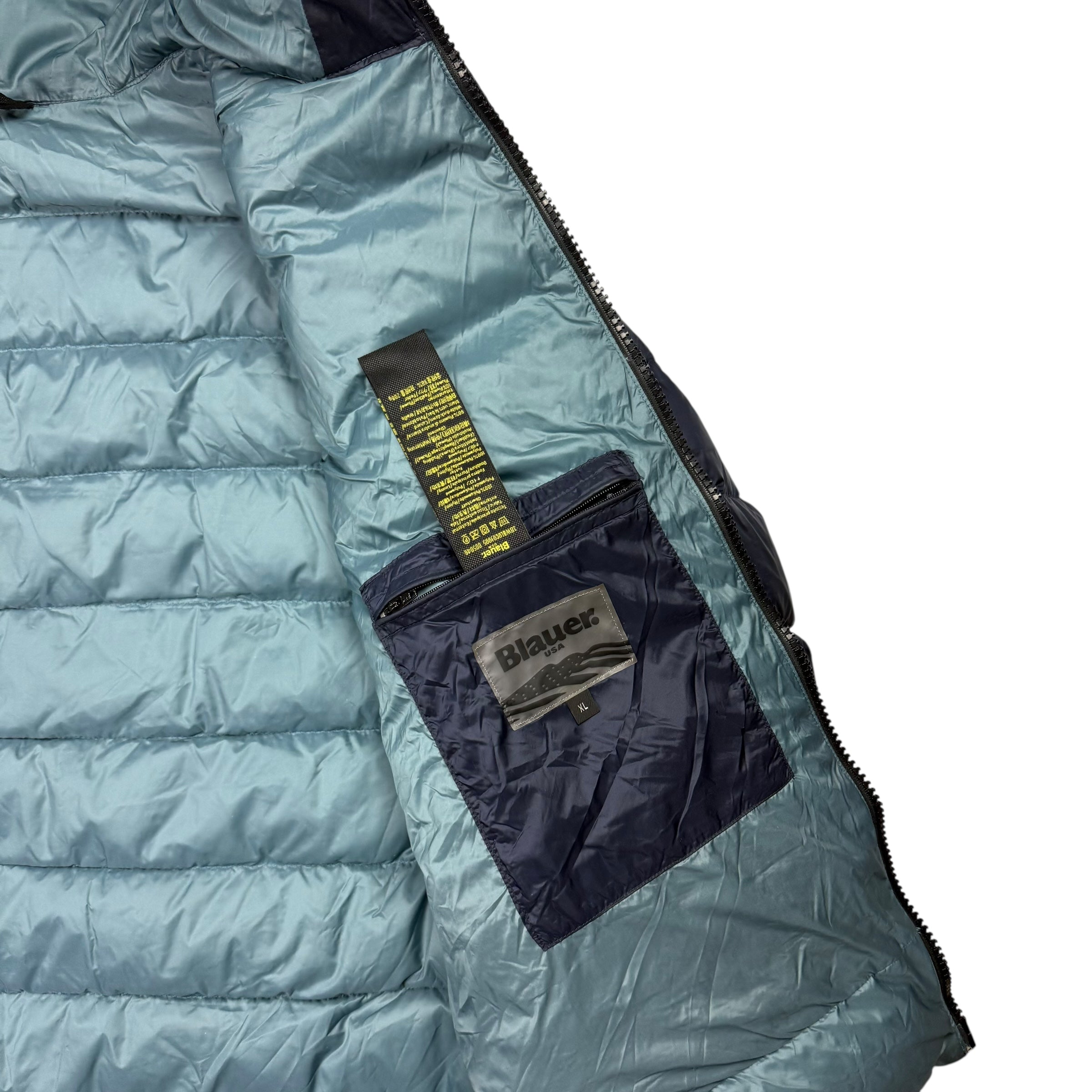 Blauer Puffer (XL)