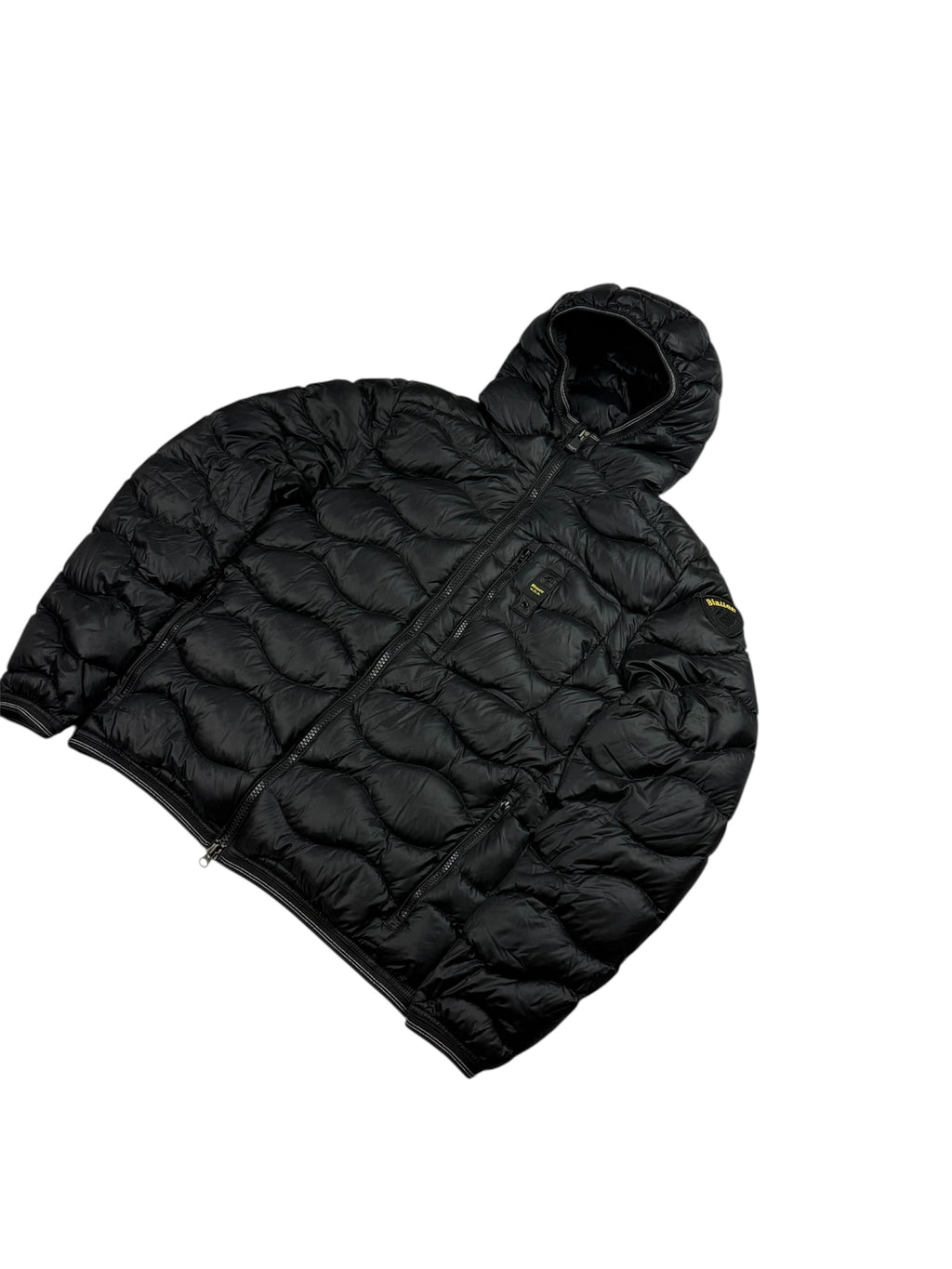 Blauer Puffer Shiny (L)